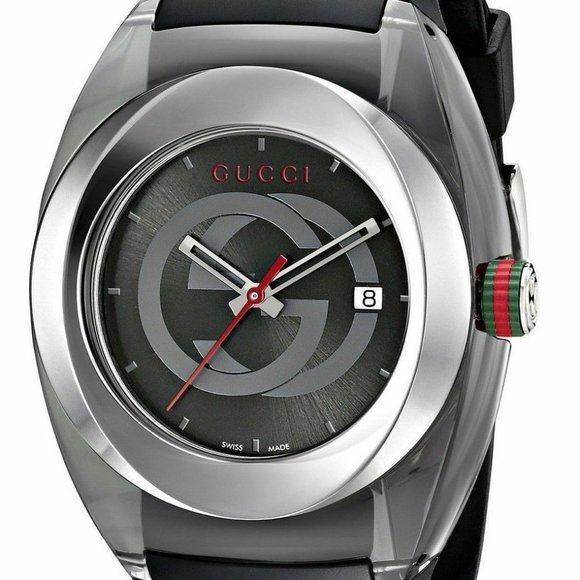 SALE! GUCCI 46MM STEEL WATCH! W/ BOX! - Picture 1 of 3